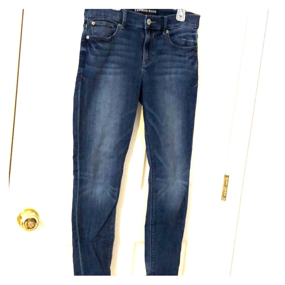 Express Mia Mid Legging Mid Rise Jeans EUC